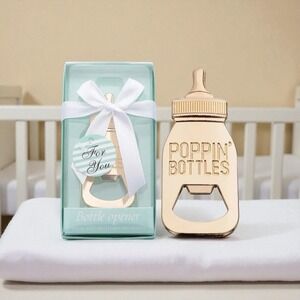 Lot Of 11 Blue Baby Shower Gift Metal Bottle Openers New